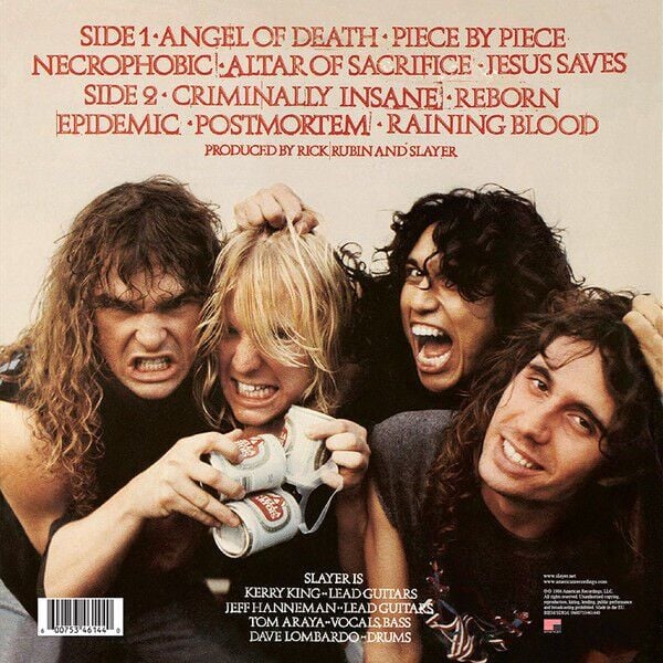 SLAYER - REIGN IN BLOOD (1986) - LP 180GR 2024 EDITION SIFIR PLAK