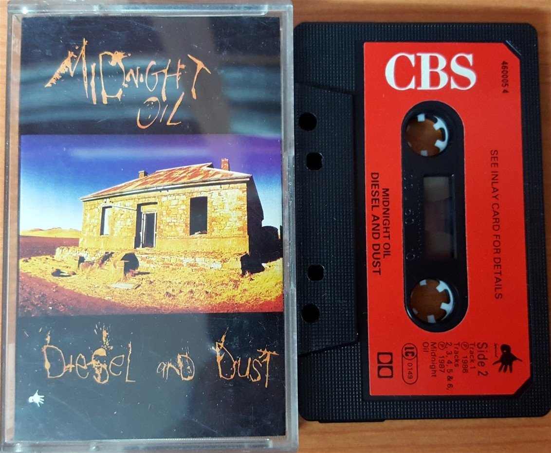 MIDNIGHT OIL - DIESEL AND DUST CASSETTE MADE IN UK ''USED''