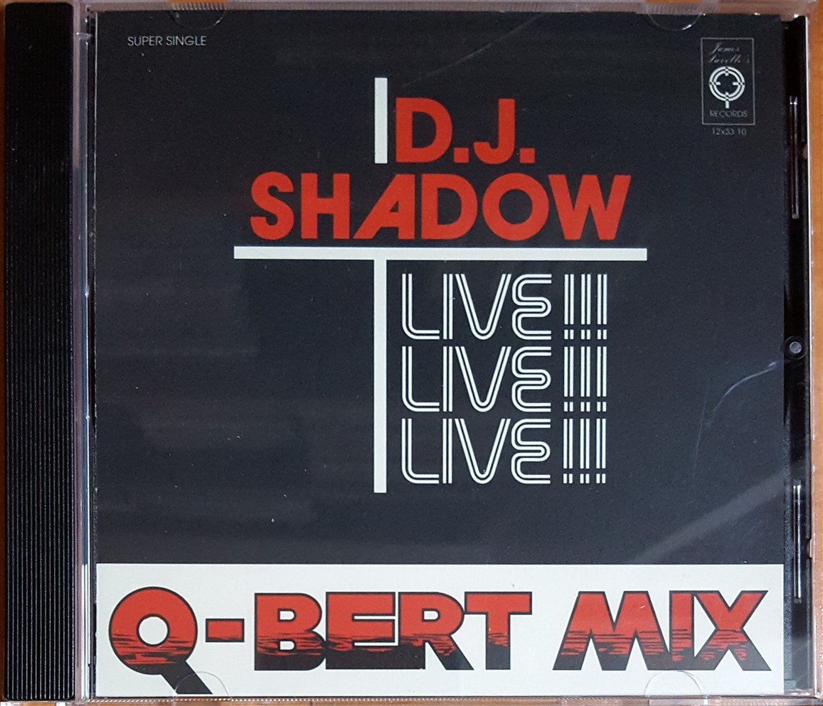 D.J. SHADOW / Q-BERT MIX LIVE / CAMEL BOBSLED RACE (1997) MO-WAX CD 2.EL