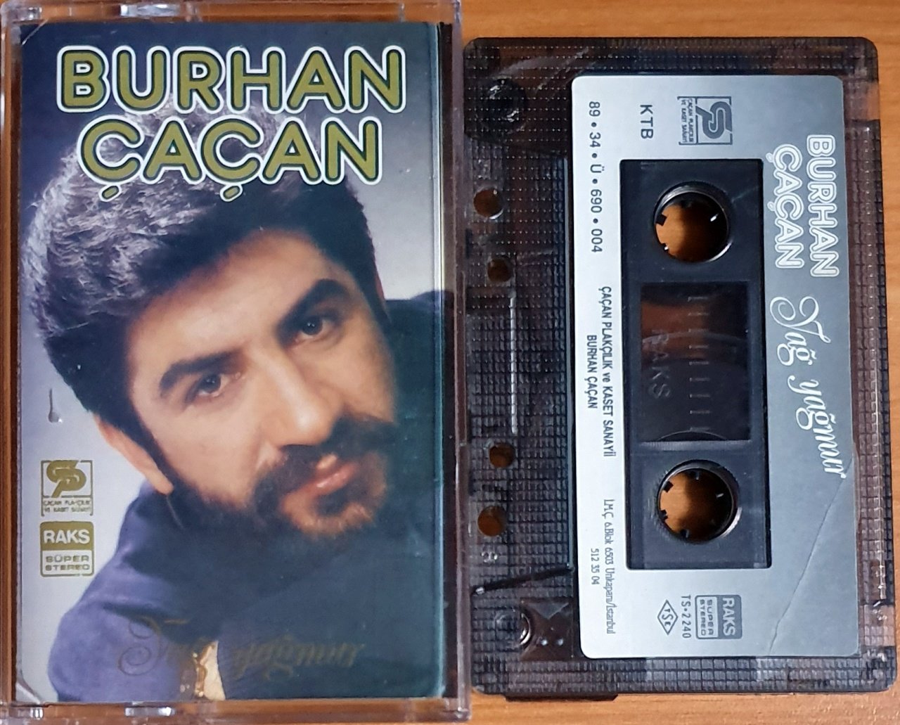 BURHAN ÇAÇAN - YAĞ YAĞMUR (1989) - KASET 2.EL