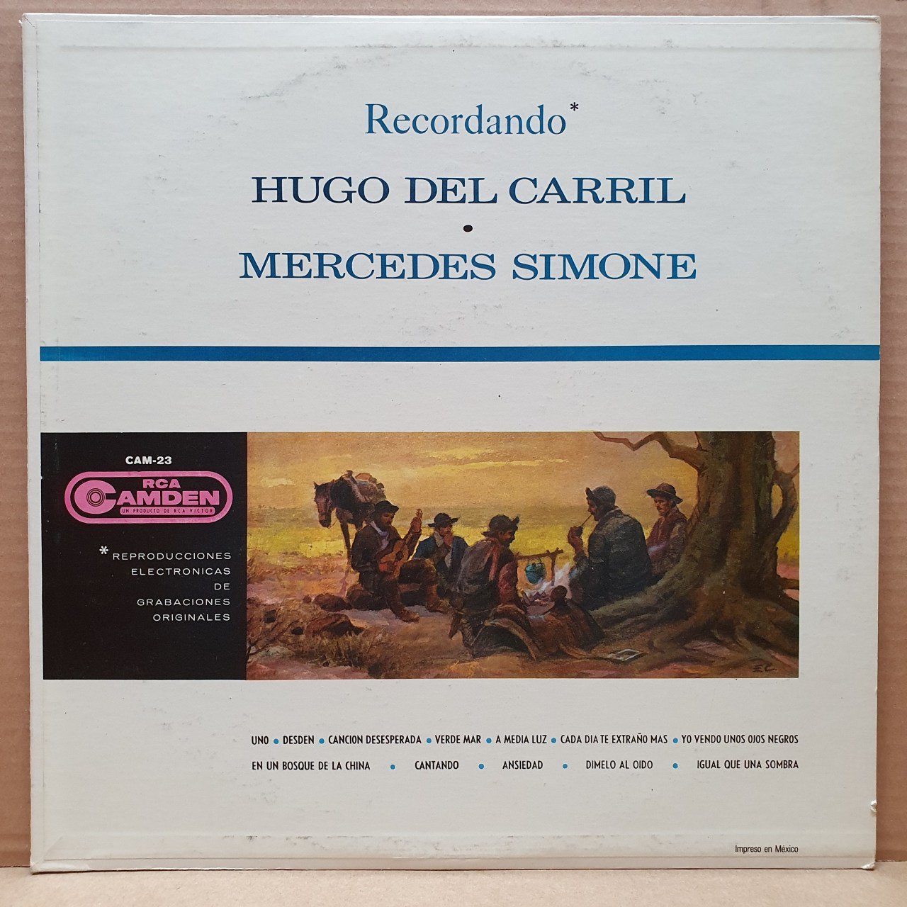 HUGO DEL CARRIL / MERCEDES SIMONE - RECORDANDO (1961) - LP 2.EL PLAK