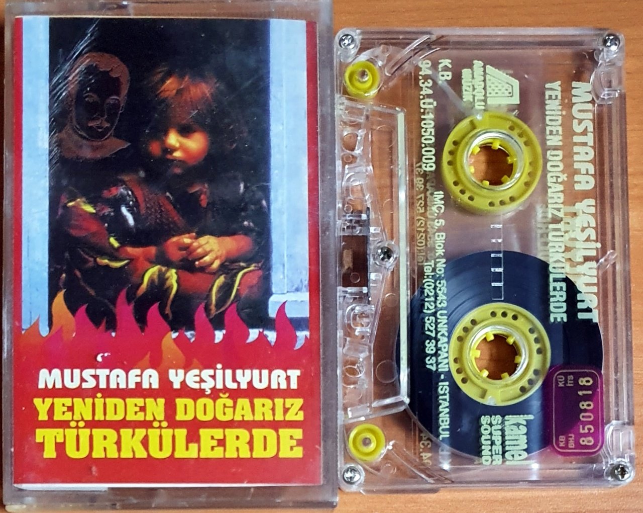 MUSTAFA YEŞİLYURT - YENİDEN DOĞARIZ TÜRKÜLERDE (1994) - KASET ANADOLU MÜZİK 2.EL