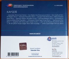 TRT ARŞİV SERİSİ 42 / İL İL TÜRKÜLERİMİZ: KAYSERİ - CD 2.EL