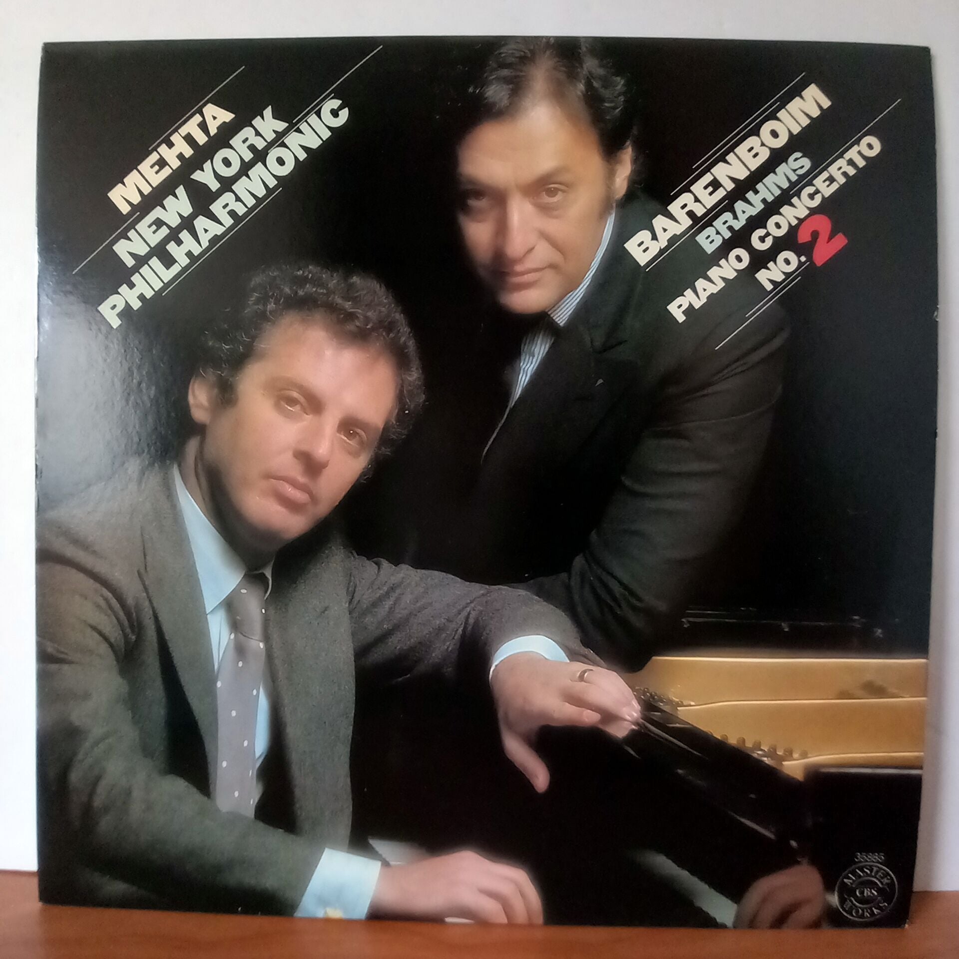 BRAHMS: PIANO CONCERTO NO. 2 / MEHTA / BARENBOIM / NEW YORK PHILHARMONIC (1980) - LP 2.EL PLAK