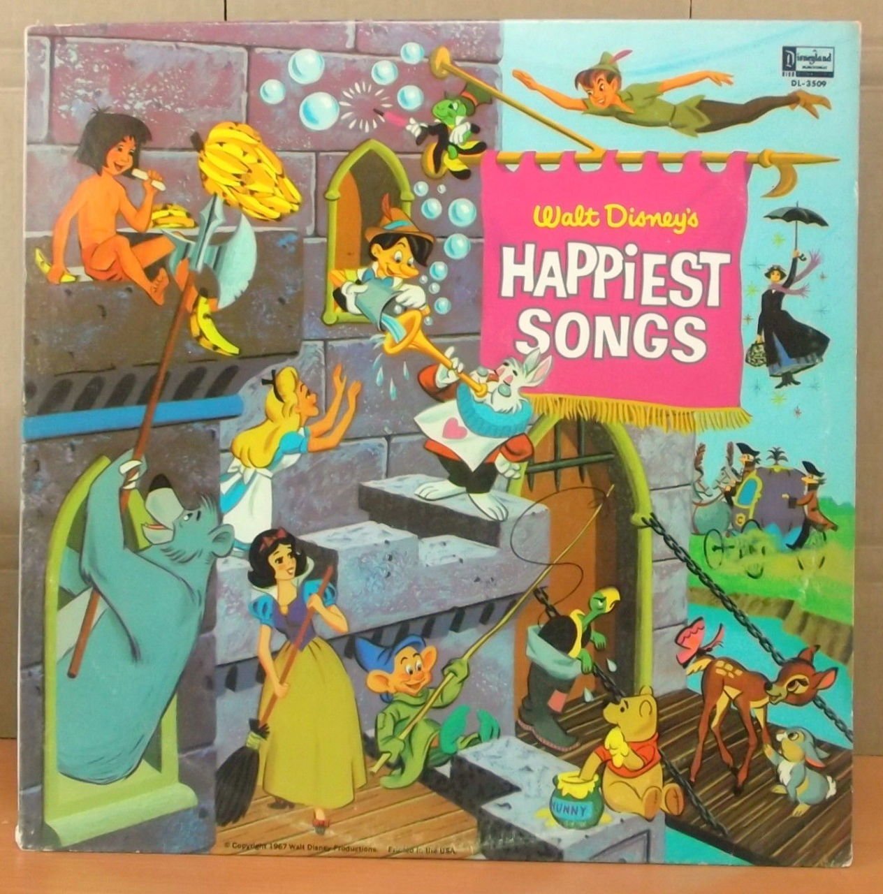 WALT DISNEY HAPPIEST SONGS LP 2.EL