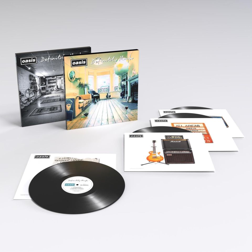 OASIS - DEFINITELY MAYBE (1994) - 4LP 2024 30TH ANNIVERSARY DELUXE EDITION BOX SET SIFIR PLAK