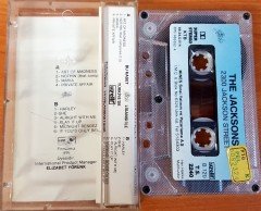 THE JACKSONS - 2300 JACKSON STREET (1989) UZELLI CASSETTE MADE IN TURKEY ''USED'' PAPER LABEL