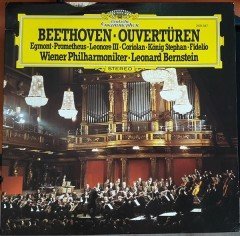 BEETHOVEN: OVERTURES EGMONT,PROMETHEUS, WIENER PHILHARMONIKER, LEONARD BERNSTEIN - LP 2.EL