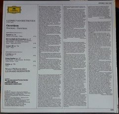 BEETHOVEN: OVERTURES EGMONT,PROMETHEUS, WIENER PHILHARMONIKER, LEONARD BERNSTEIN - LP 2.EL