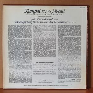 RAMPAL PLAYS MOZART / THE TWO FLUTE CONCERTOS (1976) - LP 2.EL PLAK