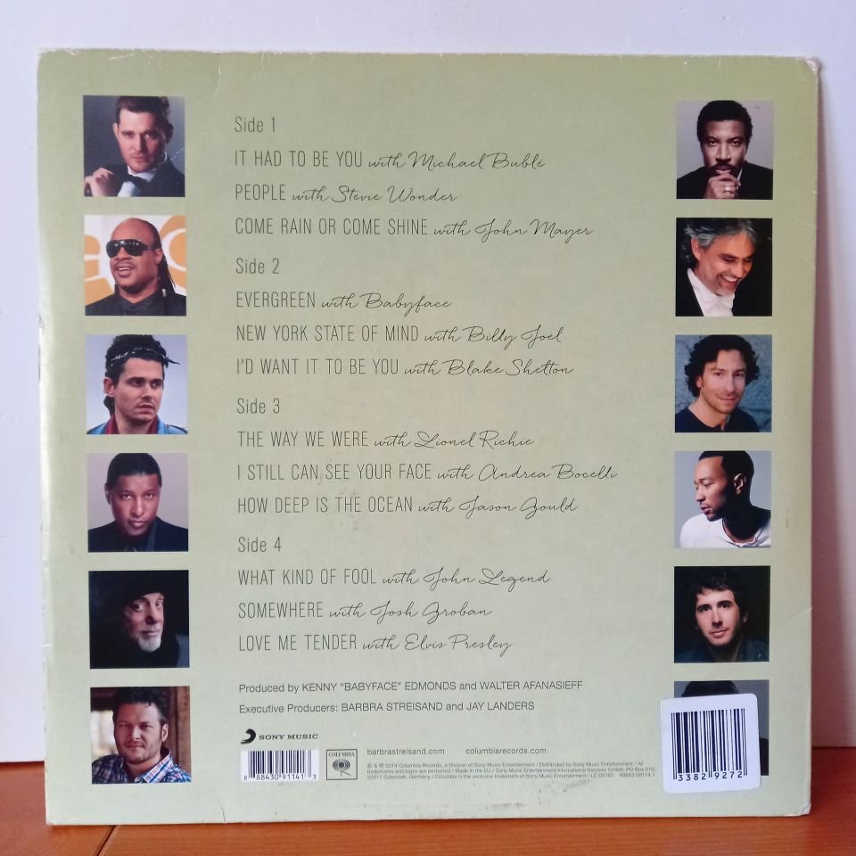 BARBRA STREISAND – PARTNERS (2014) - 2LP 2.EL PLAK