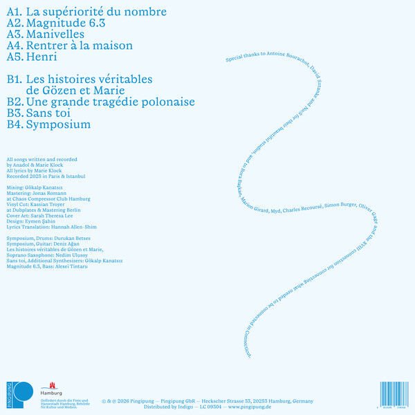 ANADOL & MARIE KLOCK - MANIVELLES (2026) - LP SIFIR PLAK