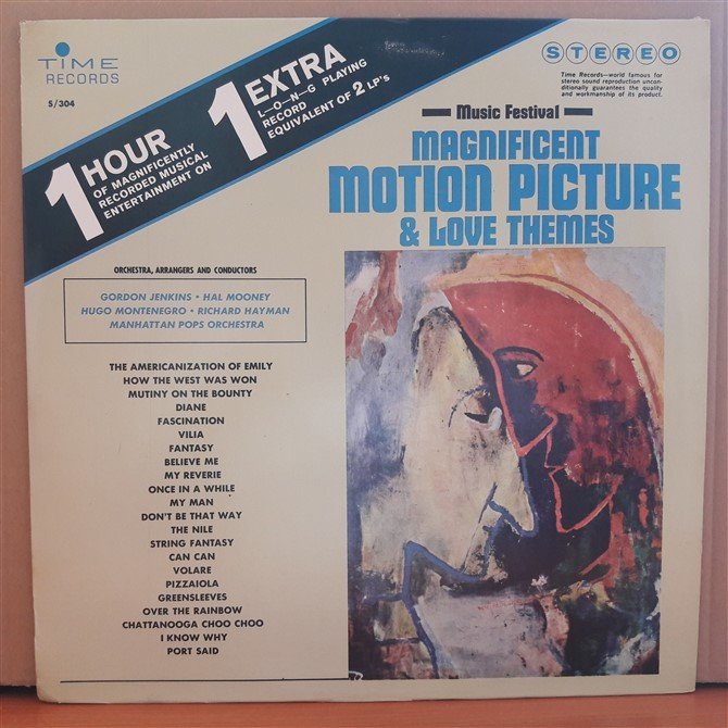 MAGNIFICENT MOTION PICTURE & LOVE THEMES - LP PLAK 2.EL