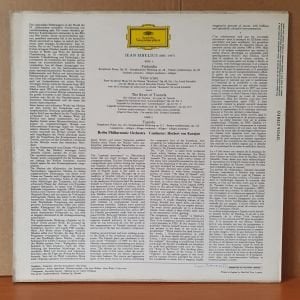 JEAN SIBELIUS: FINLANDIA, VALSE TRISTE, THE SWAN OF TUONELA, TAPIOLA / BERLIN PHILHARMONIC, HERBERT VON KARAJAN (1967) - LP 2.EL PLAK