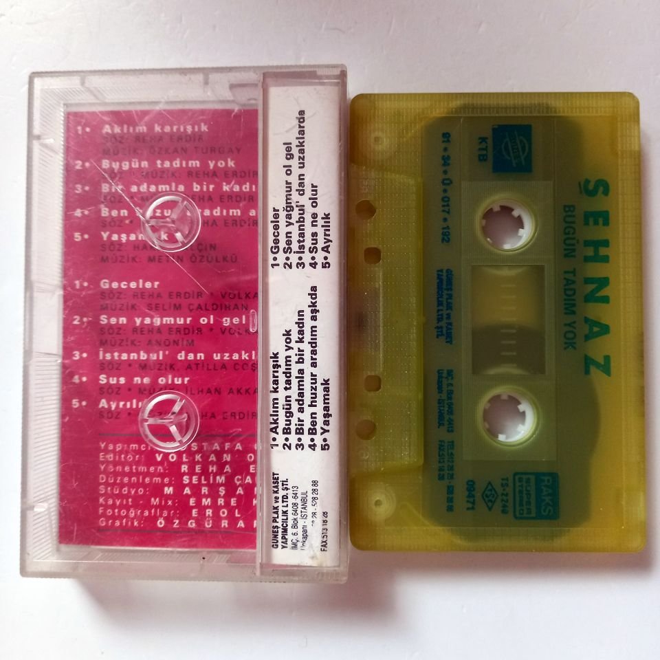 ŞEHNAZ - BUGÜN TADIM YOK (1991) - KASET 2.EL