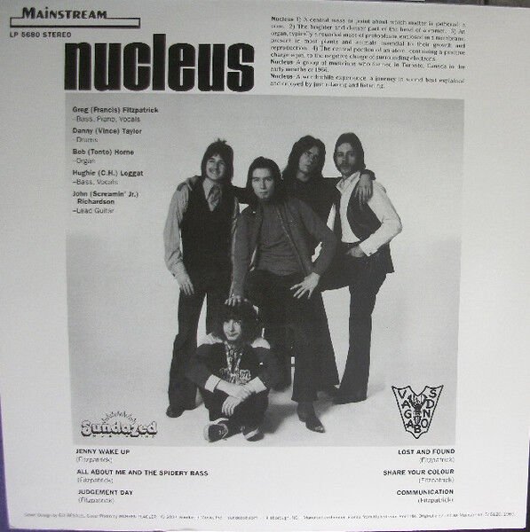 NUCLEUS (CANADA) - NUCLEUS (1969) - LP PROGRESSIVE ROCK , PSYCHEDELIC ROCK 2024 WHITE COLOURED EDITION SIFIR PLAK