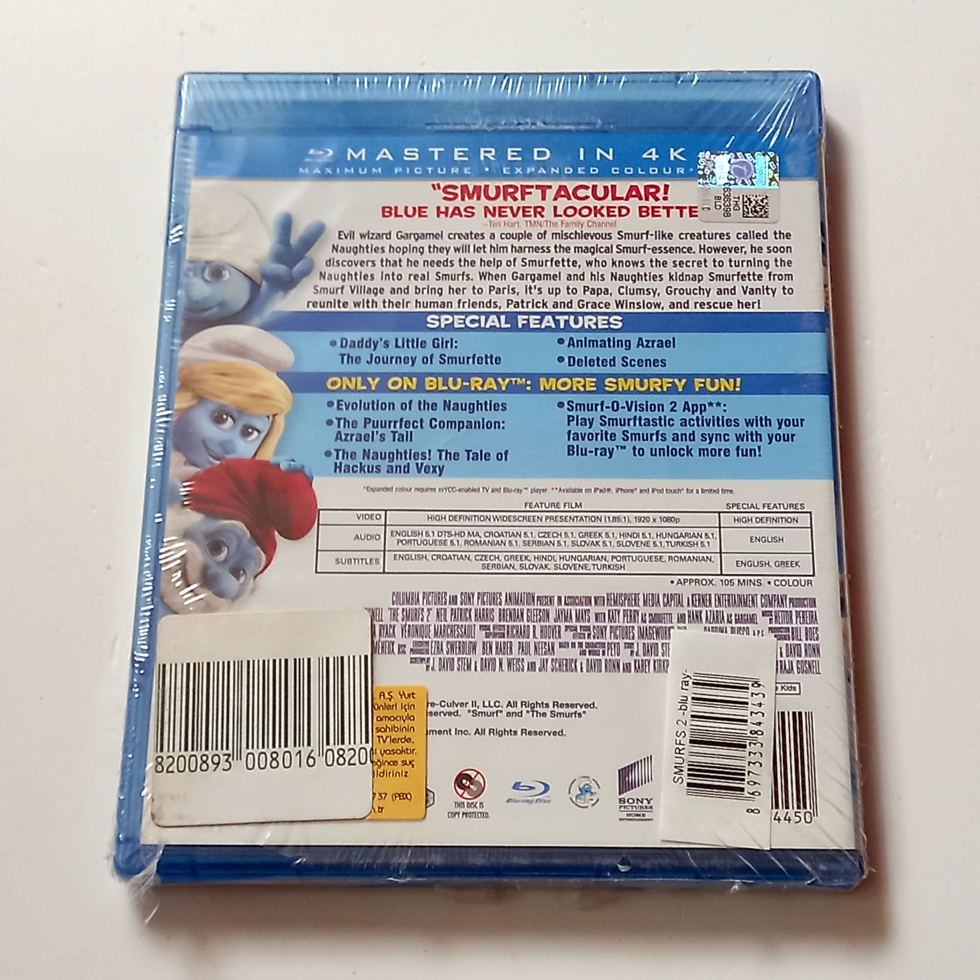 THE SMURFS 2 - ANİMASYON - BLU-RAY AMBALAJINDA SIFIR