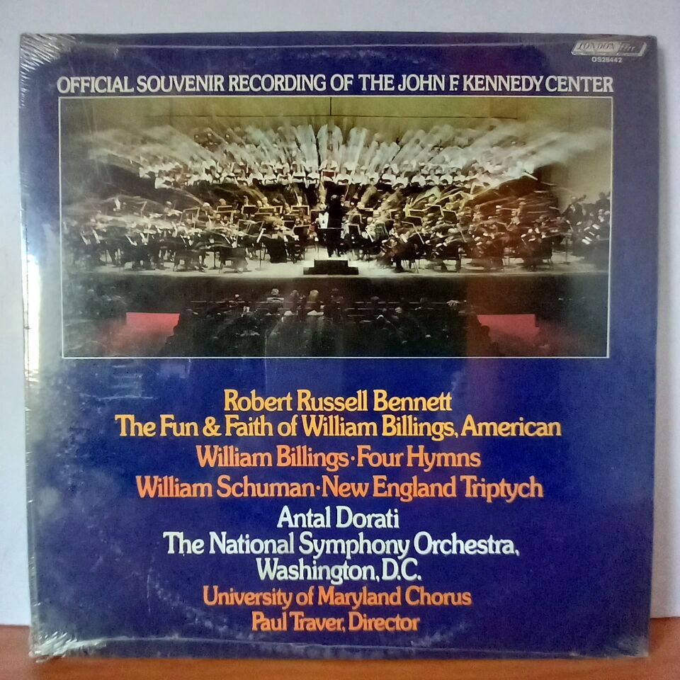 BE GLAD THEN, AMERICA! / THE FUN & FAITH OF WILLIAM BILLINGS, AMERICAN / ANTAL DORATI, NATIONAL SYMPHONY ORCHESTRA, WASHINGTON, D.C. (1975) - LP DÖNEM BASKI SIFIR PLAK