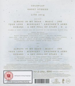 COLDPLAY - GHOST STORIES LIVE 2014 (2014) - BLU-RAY+CD SIFIR