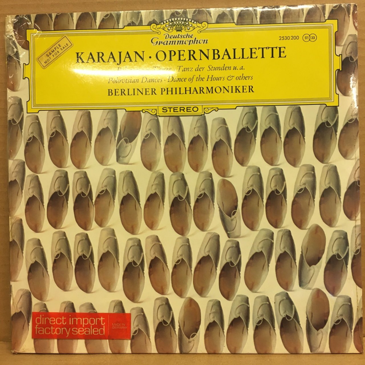 KARAJAN OPERNBALLETTE BERLIN PHIL. DÖNEM BASKISI SIFIR PLAK