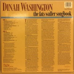 DINAH WASHINGTON THE FATS WALLER SONGBOOK 1985 2.EL PLAK