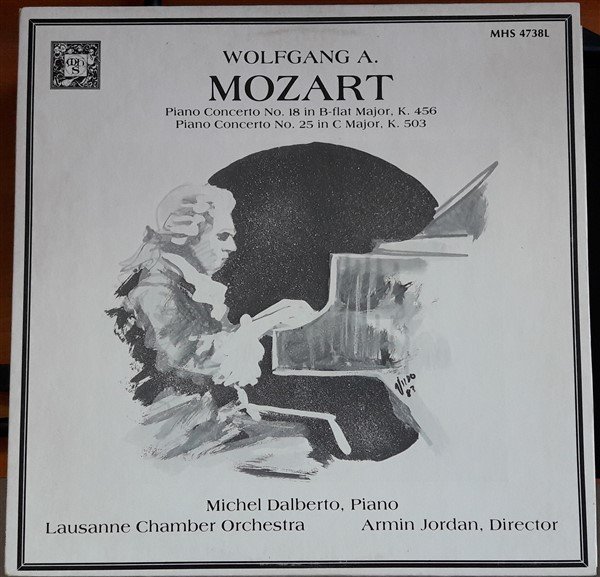 MOZART: PIANO CONCERTOS NOS: 18&25, MICHEL DALBERTO, LOUSANNE CHAMBER ORCHESTRA, ARMIN JORDAN - LP 2.EL