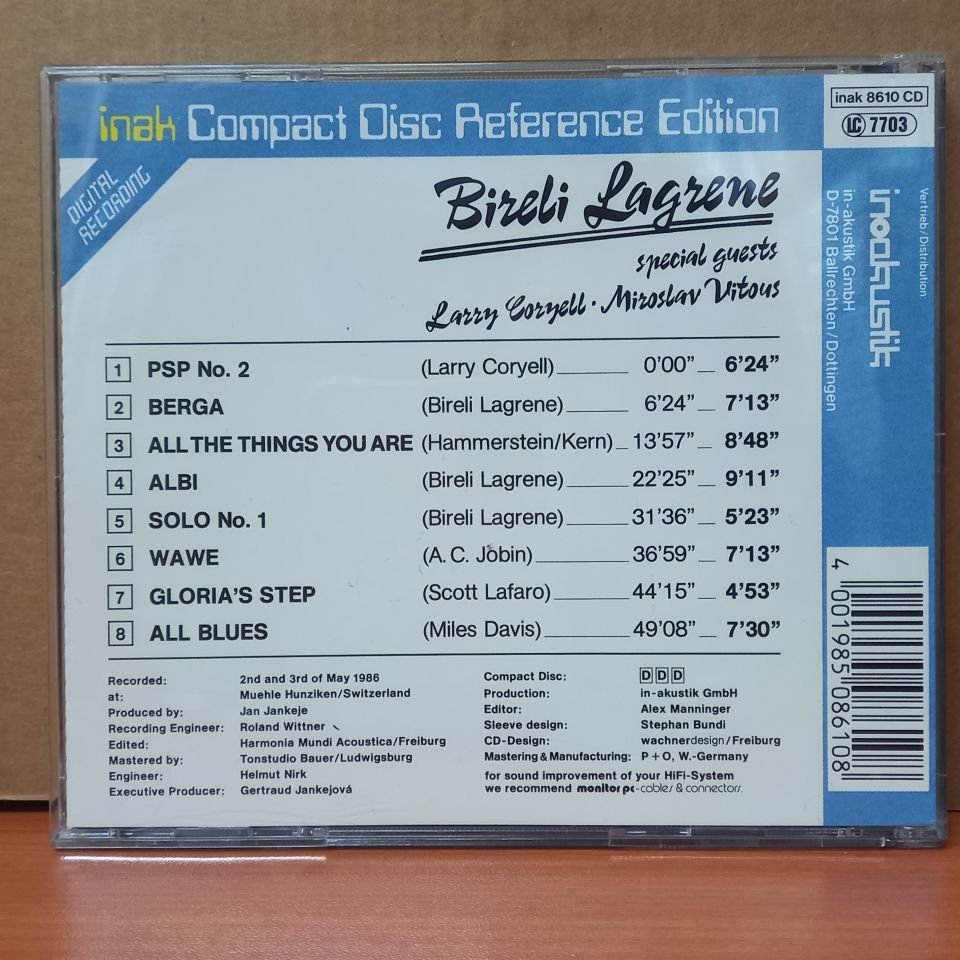BIRELI LAGRENE, LARRY CORYELL, MIROSLAV VITOUS - & SPECIAL GUESTS - CD 2.EL