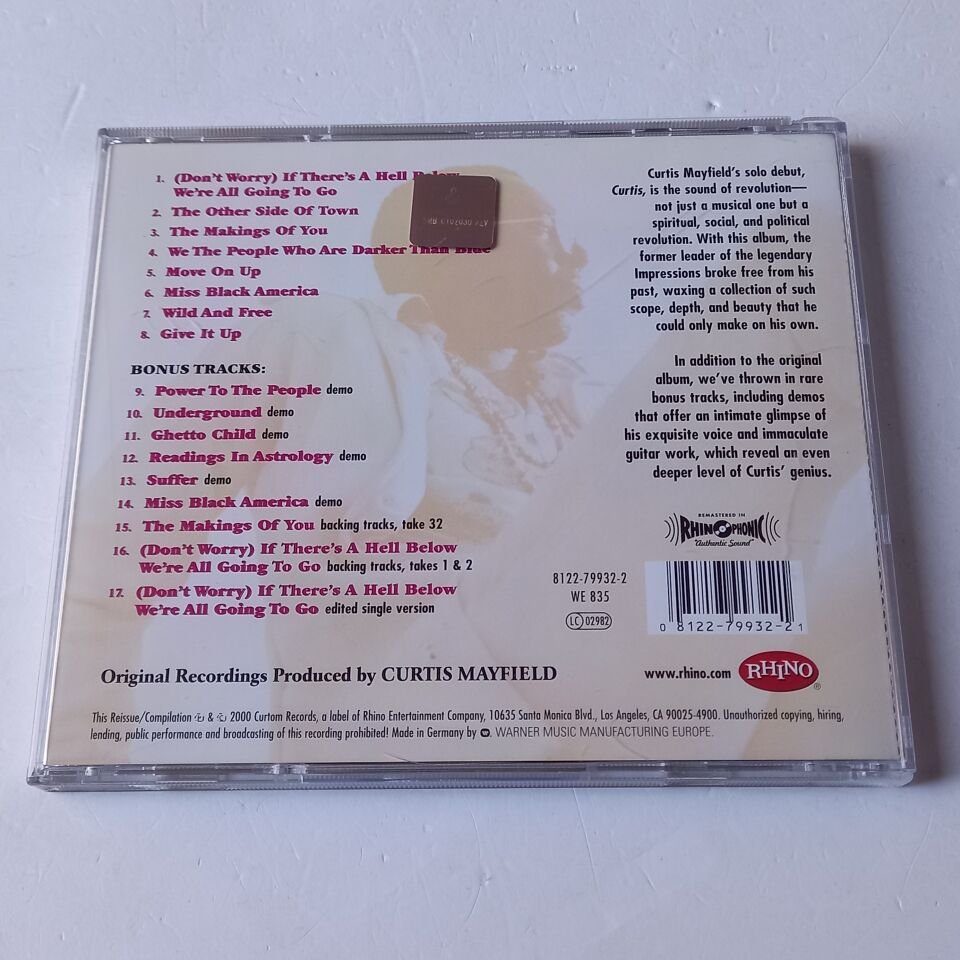 CURTIS MAYFIELD – CURTIS (1970) - CD REMASTERED 2000 REISSUE 2.EL