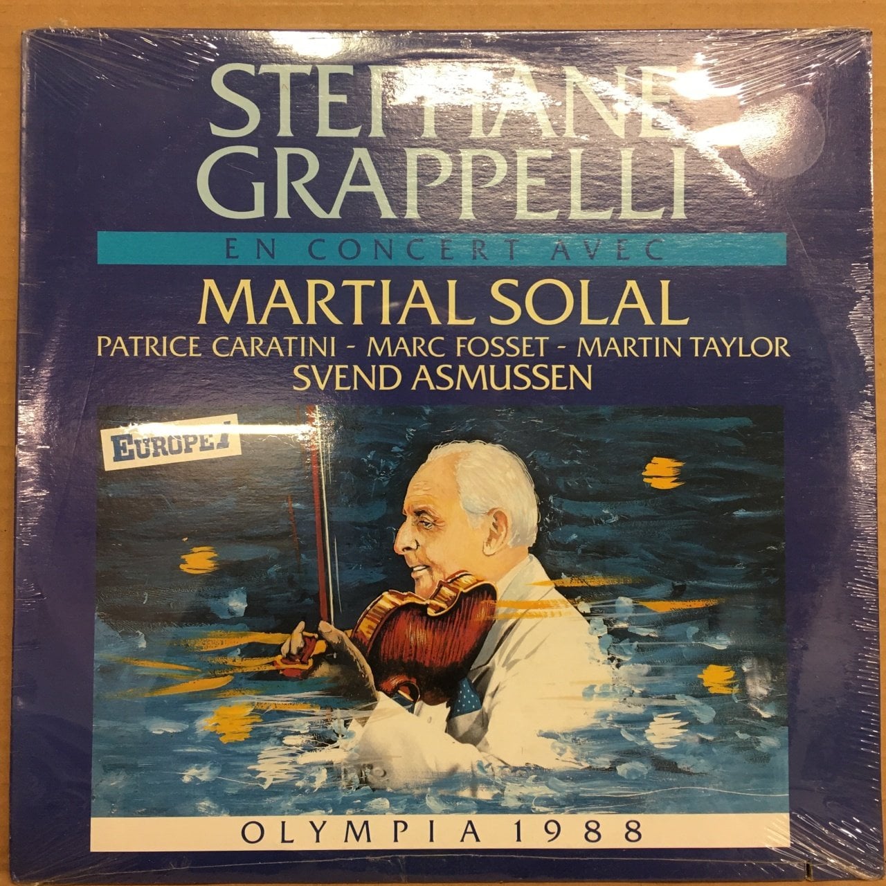 STEPHANE GRAPPELLI EN CONCERT AVEC MARTIAL SOLAL OLYMPIA 1988 SIFIR PLAK
