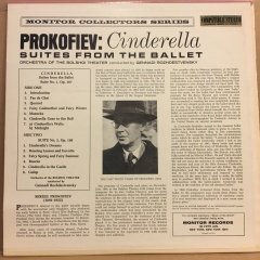 PROKOFIEV SUITES NOS 1&2 FROM CINDERELLA, BOLSHOI THEATER ORC, GENNADI ROZHDESTVENSKY (1966) 2.EL PLAK