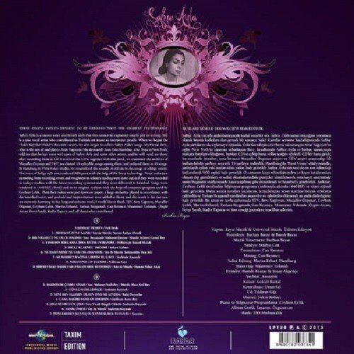SAFİYE AYLA - SAKLI KAYITLAR 1946-1985 - LP 2023 BASIM AÇILIR KAPAK SIFIR PLAK