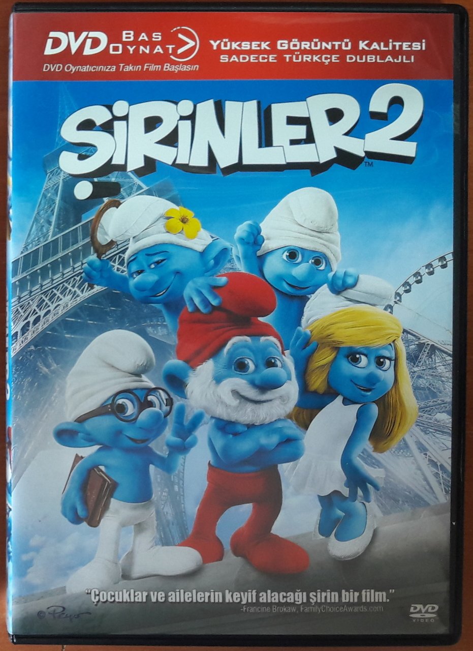 ŞİRİNLER 2 - THE SMURFS 2 - BAS OYNAT DVD 2.EL