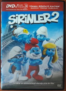 ŞİRİNLER 2 - THE SMURFS 2 - BAS OYNAT DVD 2.EL