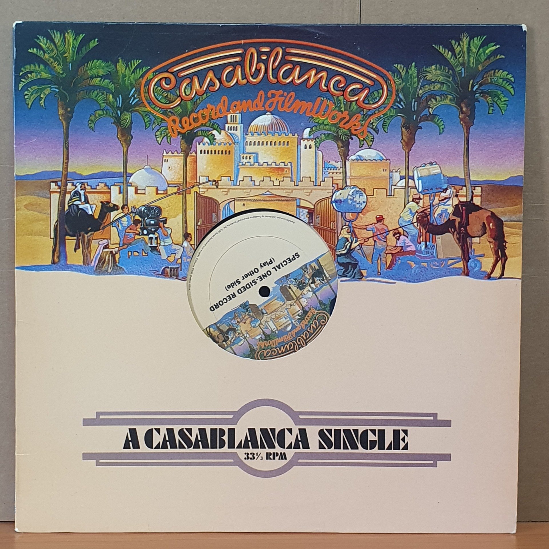 VILLAGE PEOPLE - Y.M.C.A. / MACHO MAN (1978) - 12'' 33RPM ONE SIDED MAXI SINGLE 2.EL PLAK