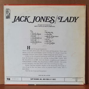JACK JONES - LADY (1967) - LP 2.EL PLAK