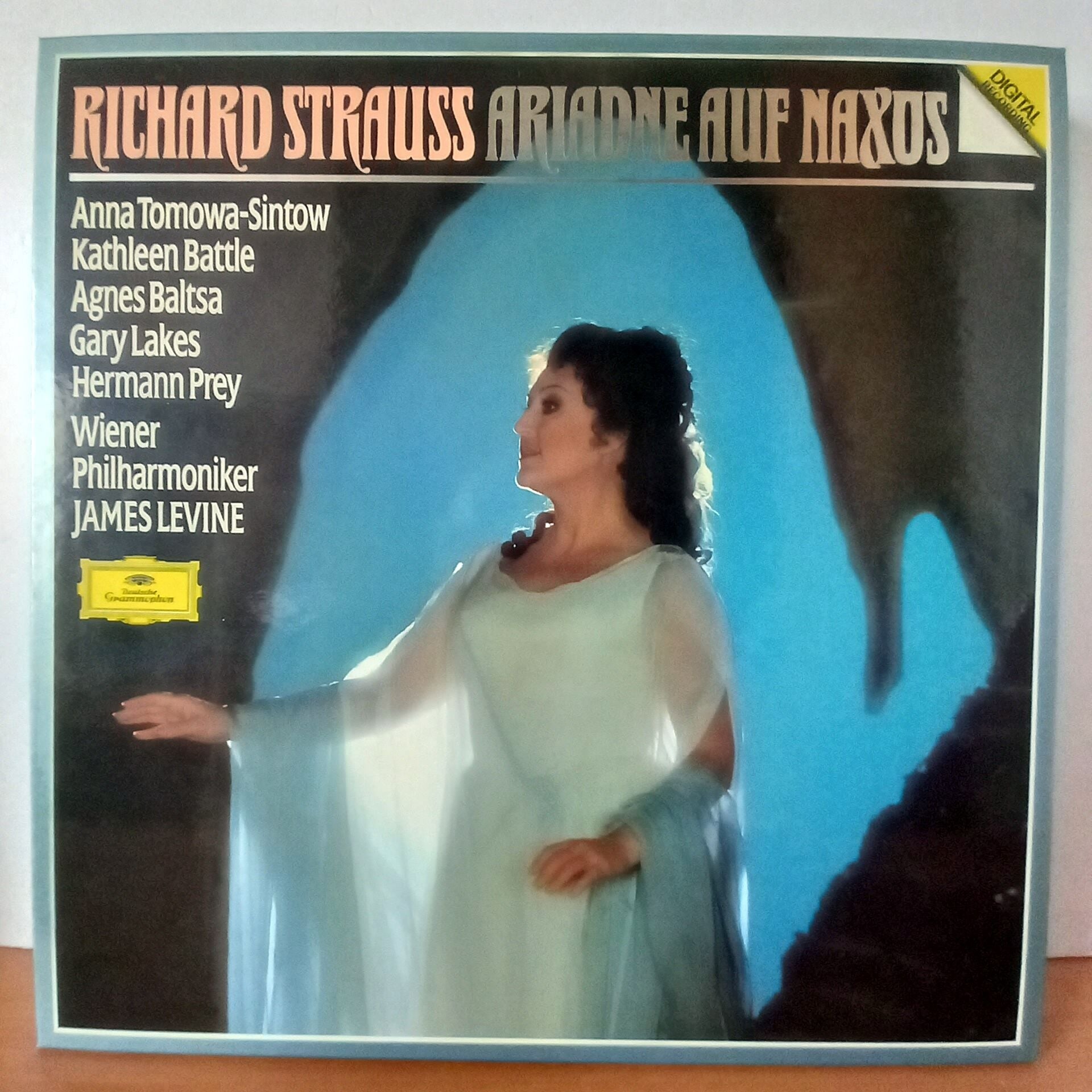 STRAUSS: ARIADNE AUF NAXOS / TOMOWA-SINTOW · BATTLE · BALTSA · LAKES · PREY, WIENER PHILHARMONIKER, JAMES LEVINE (1986) - 2LP BOX SET 2.EL PLAK