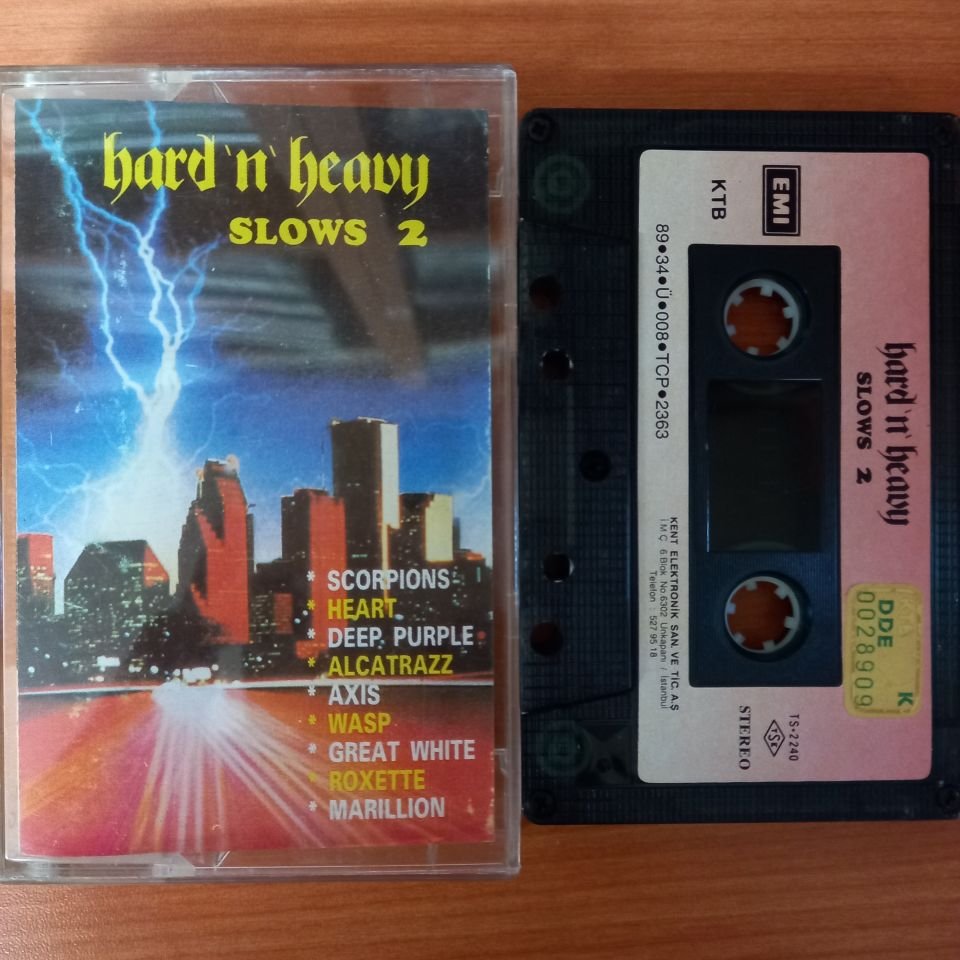 HARD 'N' HEAVY SLOWS 2 / SCORPIONS, HEART, DEEP PURPLE, ALCATRAZZ, AXIS, MARILLION (1989) - KASET 2.EL