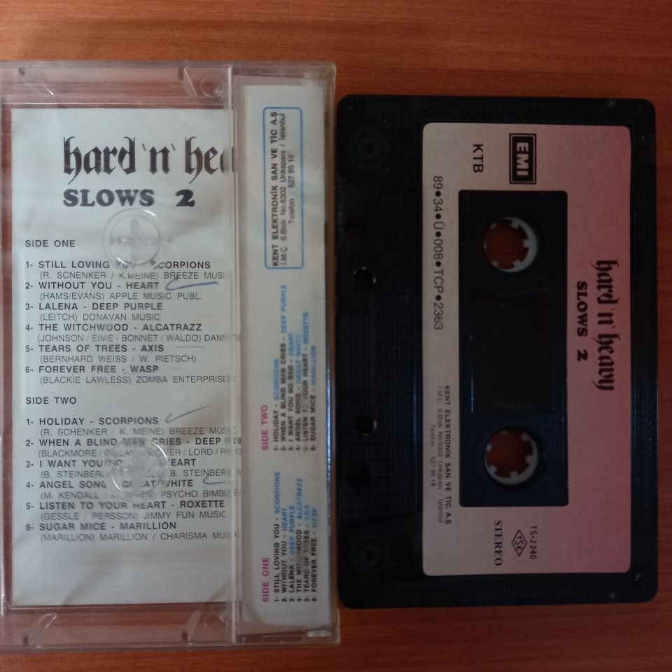 HARD 'N' HEAVY SLOWS 2 / SCORPIONS, HEART, DEEP PURPLE, ALCATRAZZ, AXIS, MARILLION (1989) - KASET 2.EL