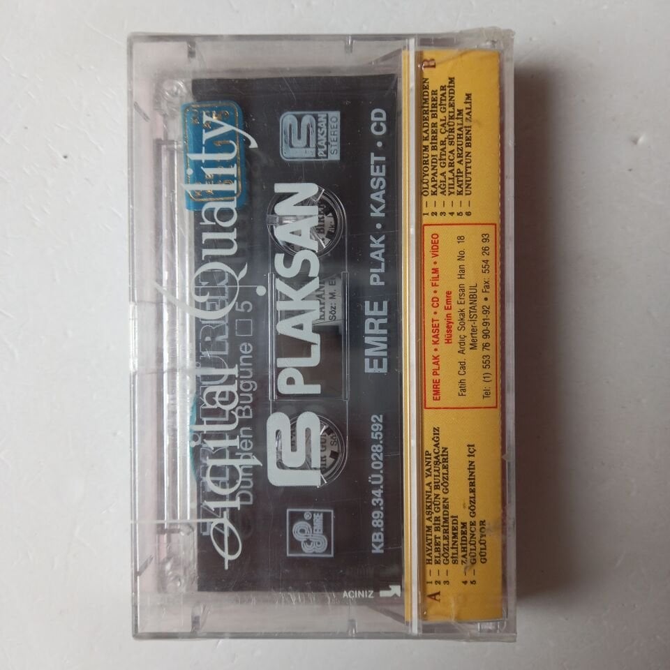 ZEKİ MÜREN - DÜNDEN BUGÜNE 5 (1989) - KASET SIFIR
