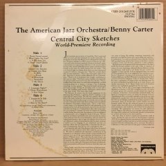 BENNY CARTER - CENTRAL SKETCHES AMERICAN JAZZ ORCHESTRA 1987 2.EL 2PLAK