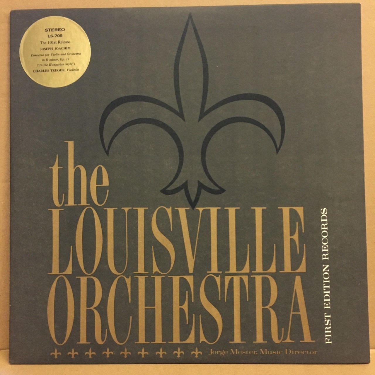 JOSEPH JOACHIM, VIOLIN CONCERO, CHARLES TREGER, THE LOUISVILLE ORCHESTRA (1970) 2.EL PLAK