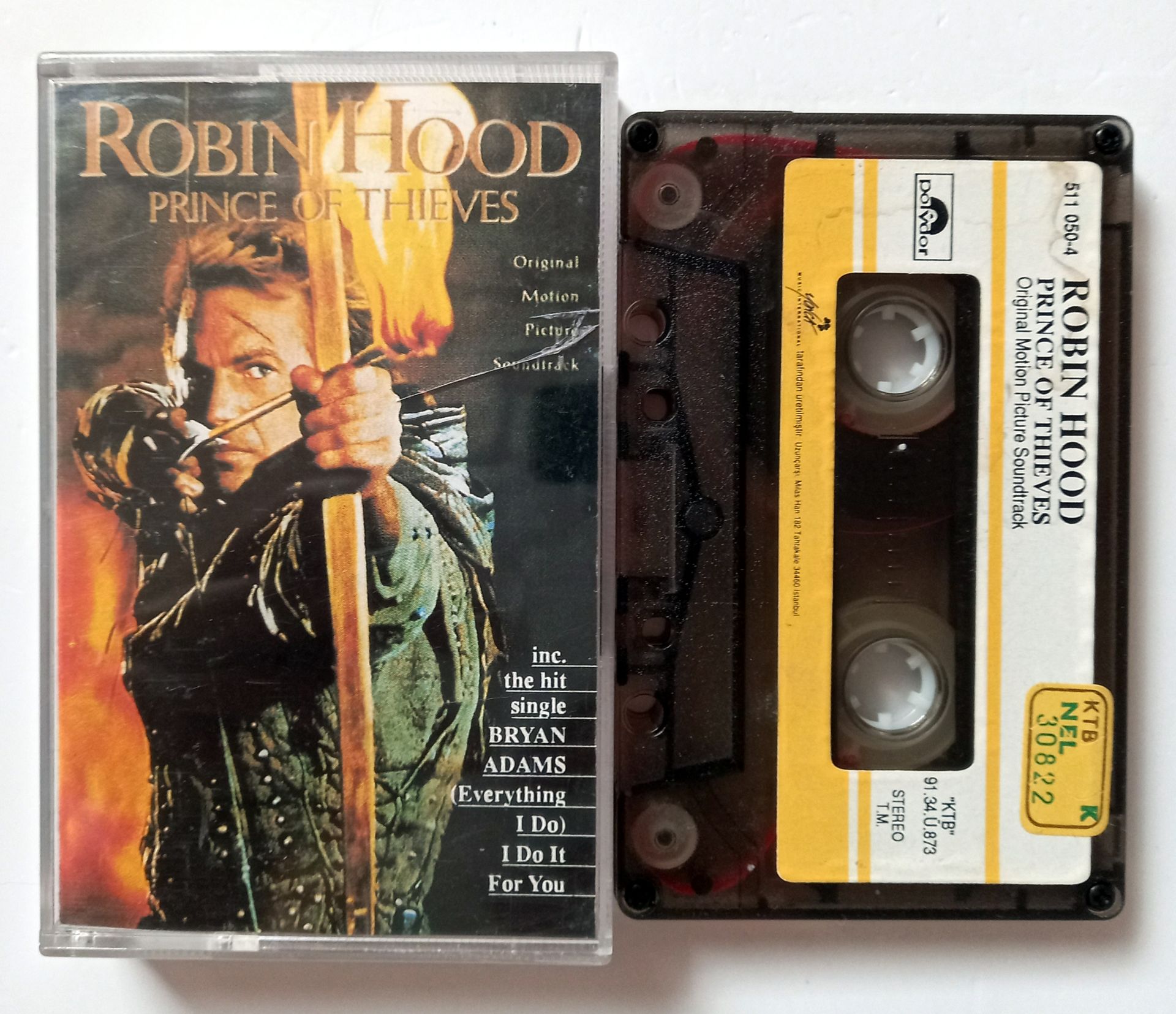 ROBIN HOOD PRINCE OF THIEVES ORIGINAL SOUNDTRACK - VARIOUS ARTISTS (1991) - KASET 2.EL