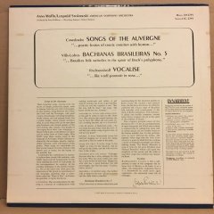 ANNA MOFFO / LEOPOLD STOKOWSKI, CANTELOUBE, VILLA-LOBOS, RACHMANINOV (1965) 2.EL PLAK