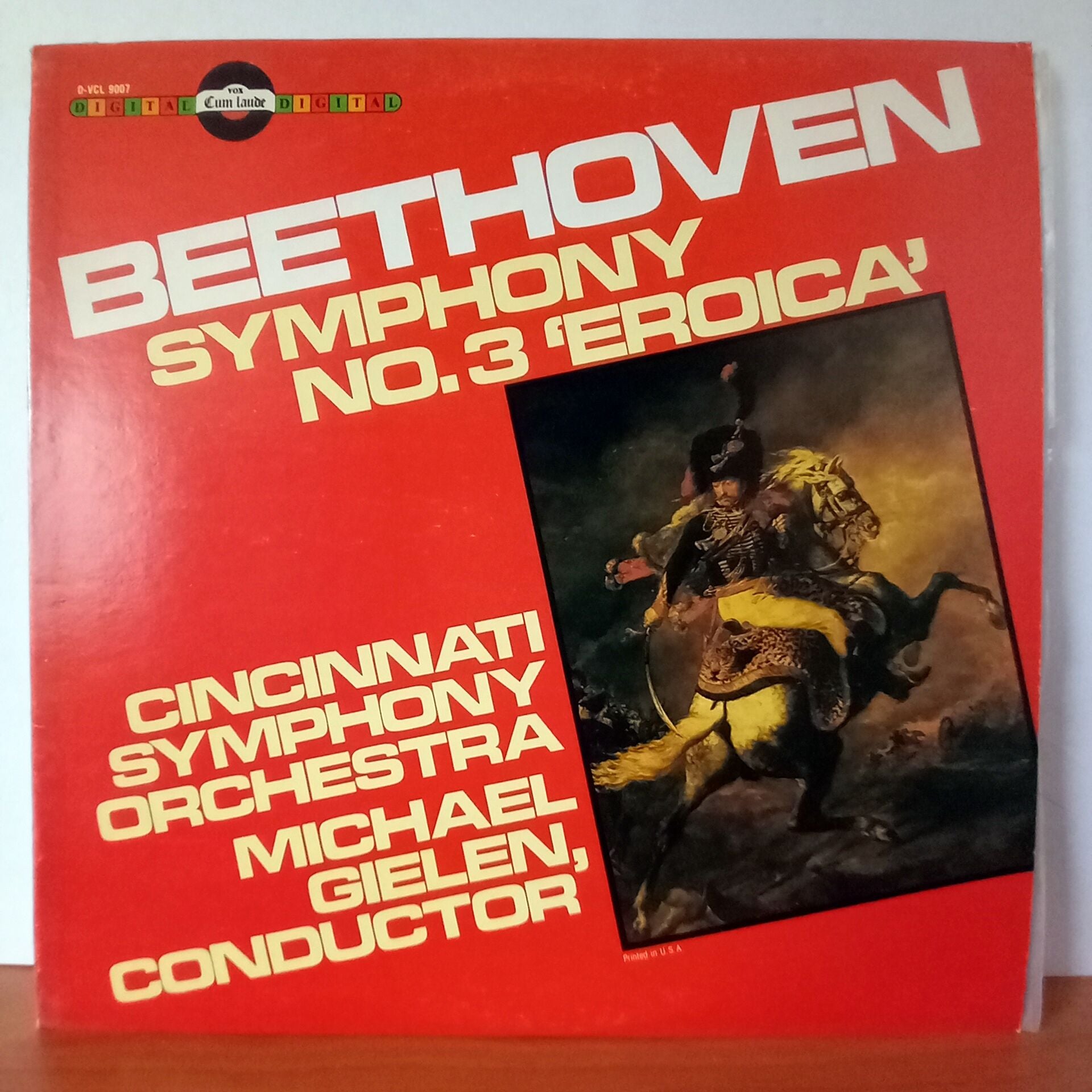 BEETHOVEN: SYMPHONY NO. 3 \'EROICA\' / CINCINNATI SYMPHONY ORCHESTRA, MICHAEL GIELEN (1981) - LP 2.EL PLAK