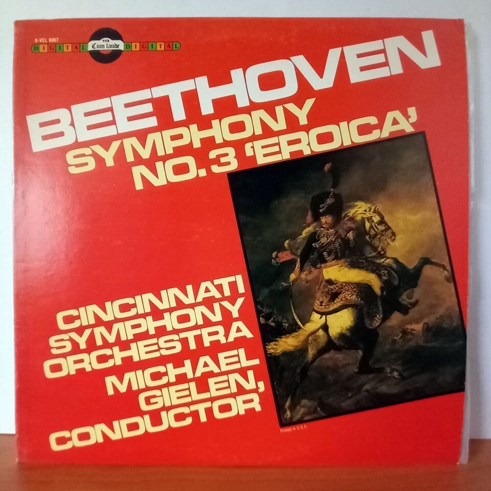 BEETHOVEN: SYMPHONY NO. 3 \'EROICA\' / CINCINNATI SYMPHONY ORCHESTRA, MICHAEL GIELEN (1981) - LP 2.EL PLAK