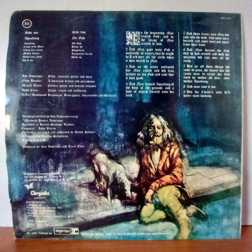 JETHRO TULL – AQUALUNG (1971) - YERLİ BASKI LP 2.EL PLAK