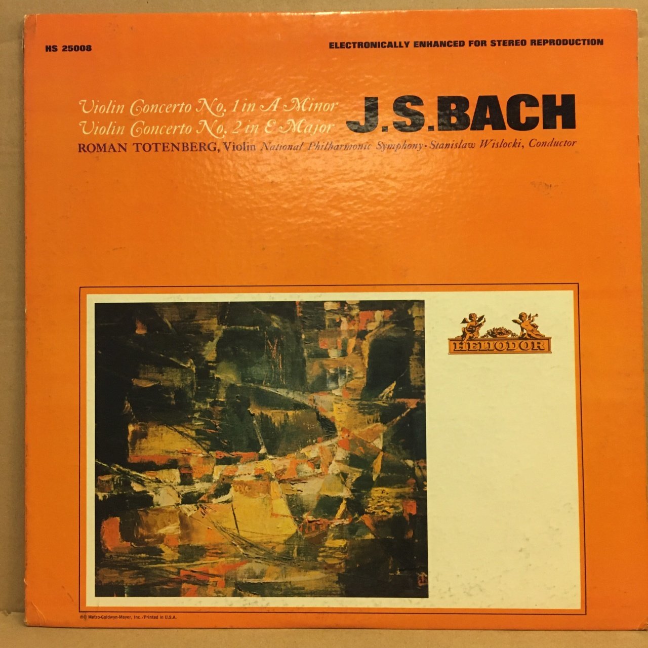 BACH, VIOLIN CONCERTO NO.1&2, ROMAN TOTENBERG (VIOLIN), STANISLAW WISLOCKI 2.EL PLAK