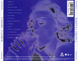 MADONNA - EROTICA (1992) - CD REISSUE JEWEL CASE SIFIR