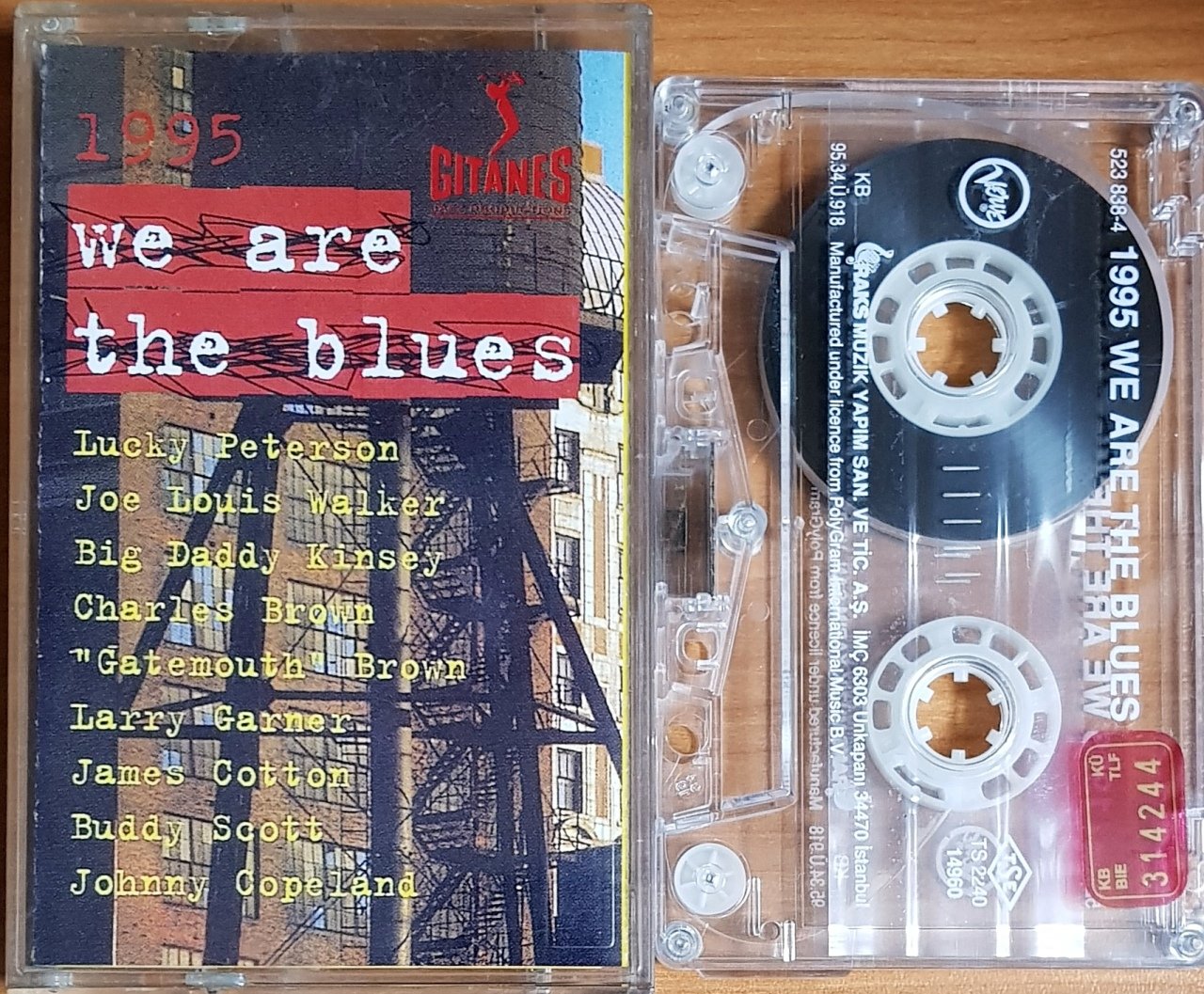 1995 WE ARE THE BLUES / LUCK PETERSON, JOE LOUIS WALKER, CHARLES BROWN, JAMES COTTON, BUDDY SCOTT (1995) RAKS KASET 2.EL