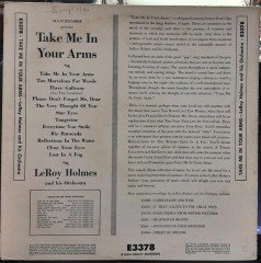 TAKE ME IN YOUR ARMS - LeROY HOLMES - PLAK 2.EL